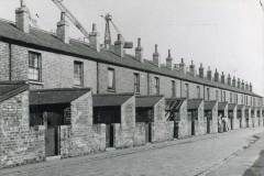 The rear elevation of houses in Old Goole.