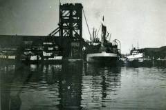 A railway hoist in Goole docks