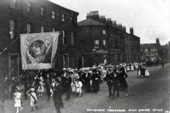 The 1907 Procession on Ouse Street, Goole.