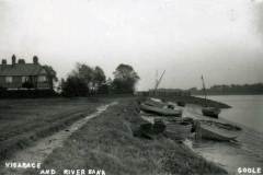 A postcard of the Ouse river bank, Goole.