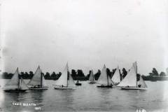Racing yachts at the 1907 Goole Regatta.