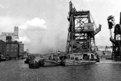 No 4 Compartment Boat Hoist under tow.