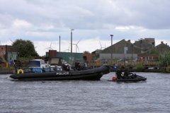MB219 Humberside Police launch and jet skis