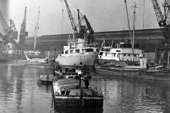 The motor barges SEMLOH and COLWICK.