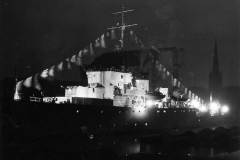 HMS BRAMBLE during an official visit.