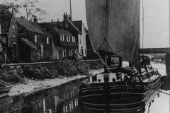 A keel waiting on a river.