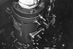 Motor barge engine room