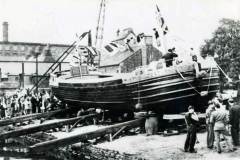 Launch of barge Ethel (1 of 2)