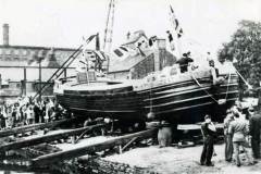 The launch of the keel ETHEL.