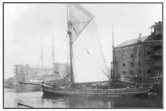 GDMA021 Ketch "Mann du Ciel" in Ship Dock, Goole about 1893.