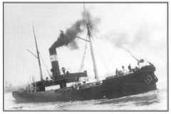 GDMA024 SS Corea departs Goole for Boulogne in 1902.
