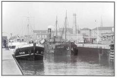 GDMA144 MV Oleum and SS Cuelder Rose make ready to depart Ocean Lock