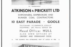 GDMA163 Advert for Atkinson and Prickett, 1937