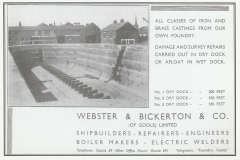 GDMA166 Advert for the Webster and Bickerton works, circa 1937.