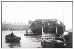 GDMA186 Coal hoist pontoon Alpha in Dutch River, Goole, 1909 GDMA186 Coal hoist pontoon Alpha in Dutch River, Goole, 1909