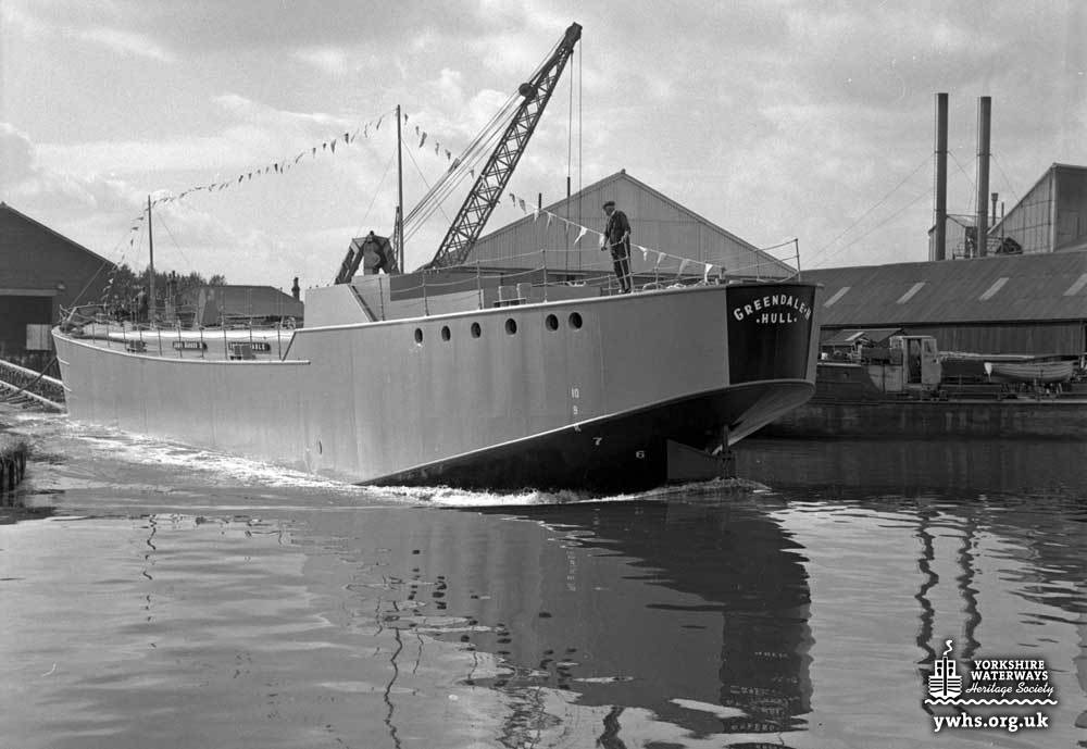 Tanker barge Greendale H launched 27 September 1962