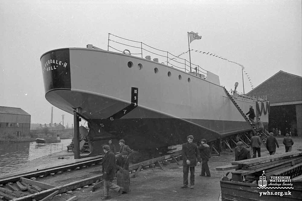 Tanker barge Silverdale H launched 18 March 1964