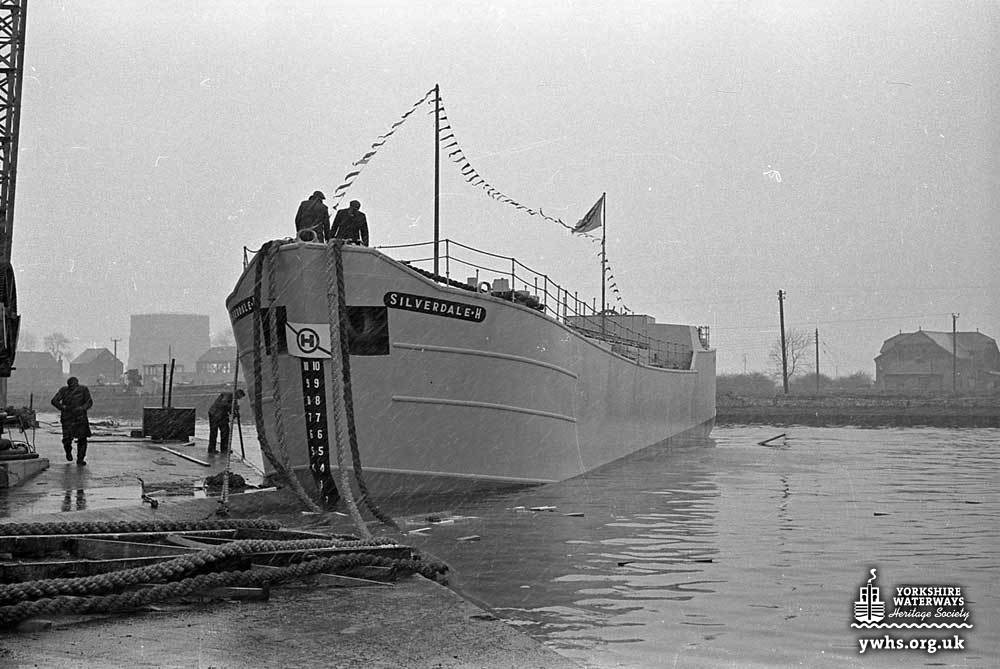 Tanker barge Silverdale H launched 18 March 1964
