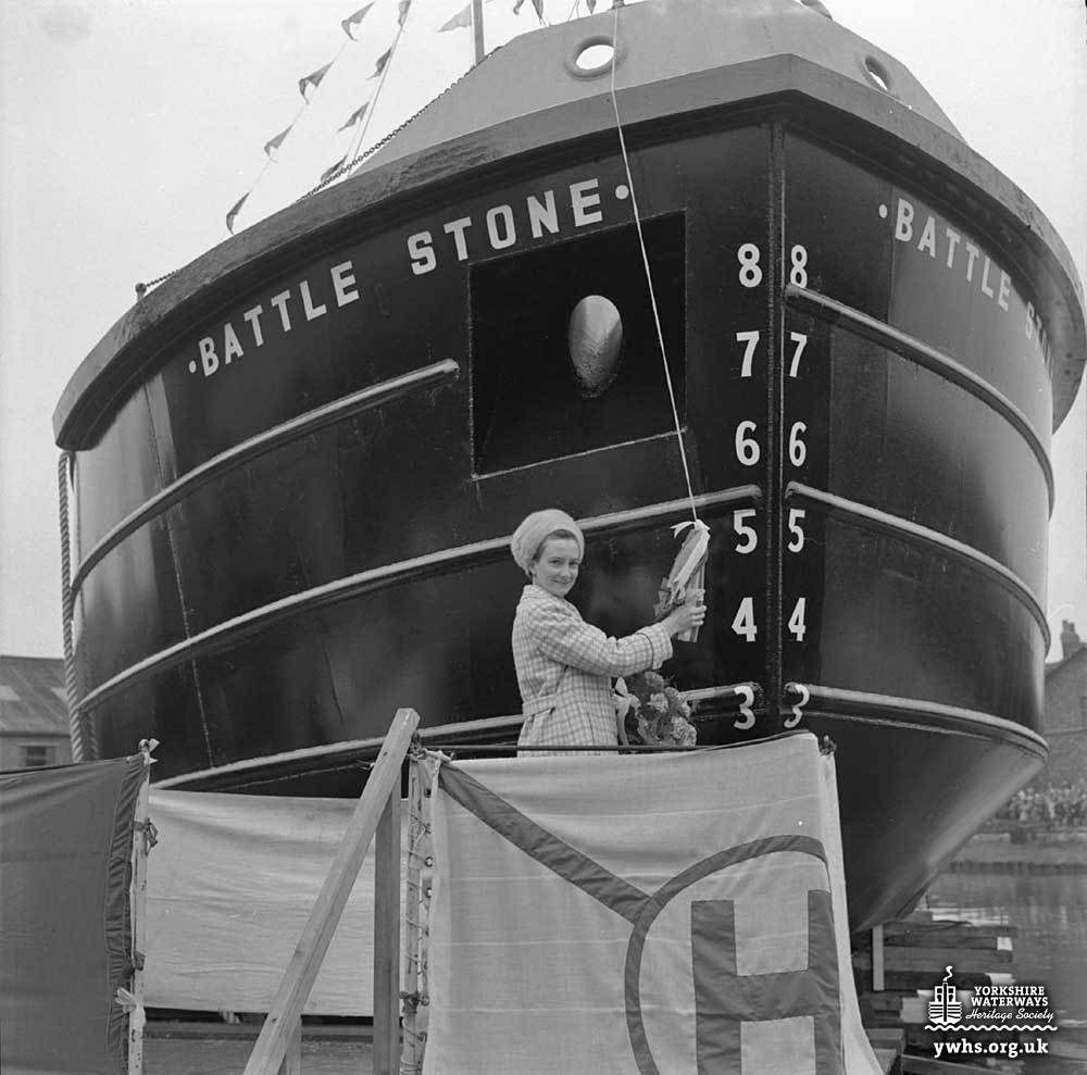 Tanker barge BATTLE STONE launched 9 May 1968