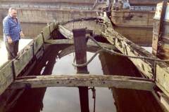 MAYDAY in a sunken, derelict condition.