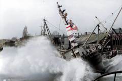 Launching the tug WEST RIDING.