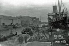 Barge Dock early in the 20th century.