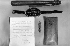 The equipment of Special Constable Osborne Smith.
