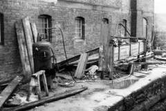 A shipbuilding/repair yard.