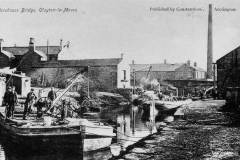 A postcard of dredging the Leeds-Liverpool Canal.