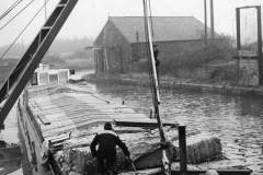 The motor barge Thealby awaiting unloading.