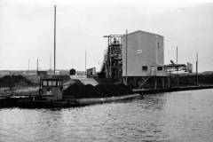 The coal laden motor barge Topsy.