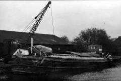 Barge Service at the Rawcliffe Bridge wharf, near Goole.
