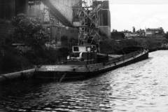 A stern view of the barge Eskdale.