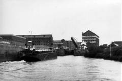 The motor barge Tirley, possibly on the River Severn.