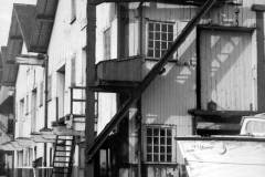 The wooden warehouse in the Savile Town Basin.