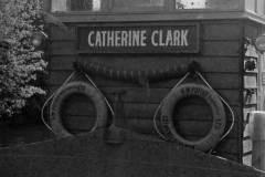 A view of the cabin of the dredger Catherine Clark.