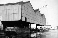 A BACM barge at the  Knostrop transport depot.