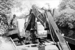 The moored dredger CATHERINE CLARK.