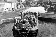 The preserved and renovated West Country size keel Sowerby Bridge.