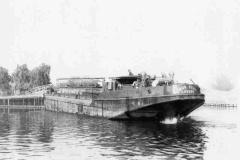 Rebus Stone below Newark Town Lock. .