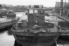 Barges moored in Stanley Ferry Basin.