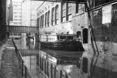 A floating restaurant on the Rochdale Canal.