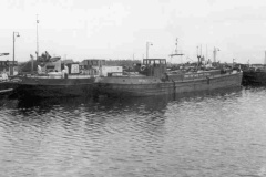 Empty tanker barges in Goole Docks.