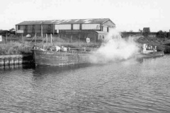 Discharging fuel oil at Wakefield.