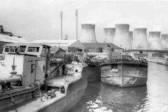 Barges near Ferrybridge Power Station.