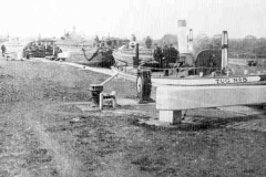 Tug No 8 at a lock.