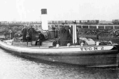 Tug No 2 with compartment boats.