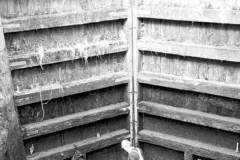 Employees undertaking lock maintenance.