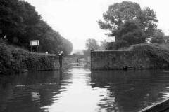 A view along the Calder and Hebble Navigation.