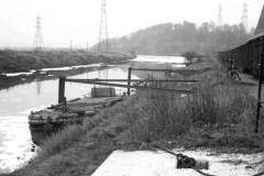 An improvised quay at Wakefield Power Station.